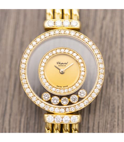 chopard happy diamond watch replica|chopard ladies watch floating diamonds.